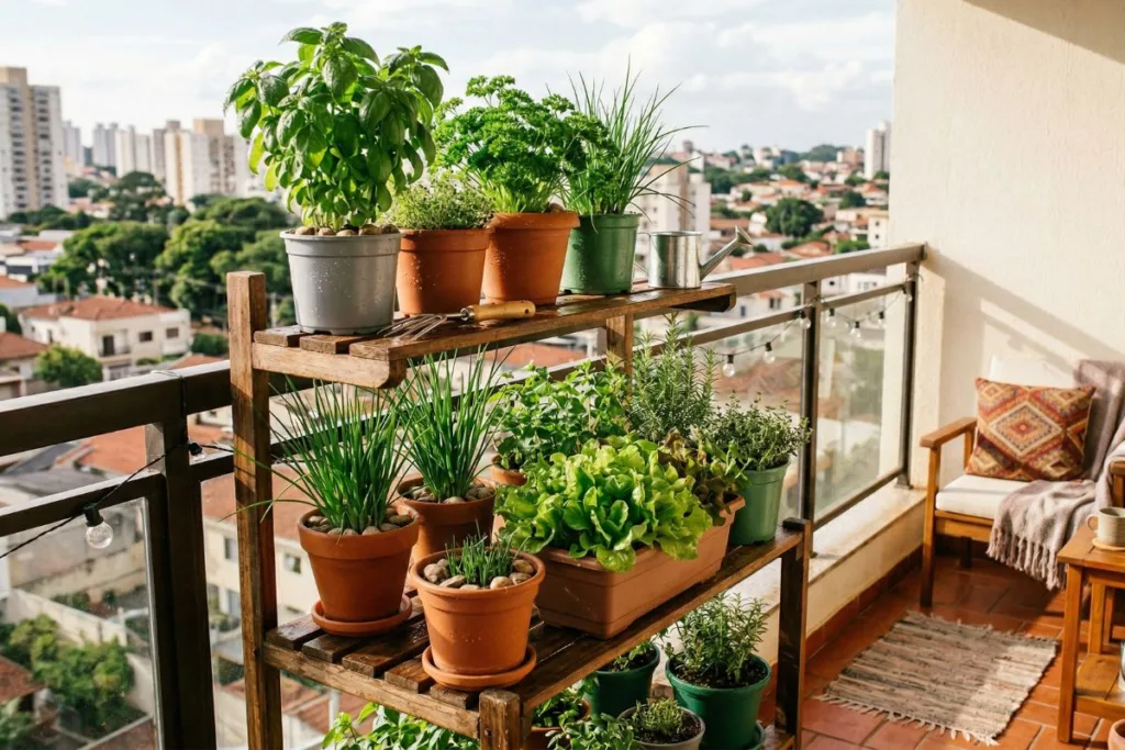 Horta em Apartamento