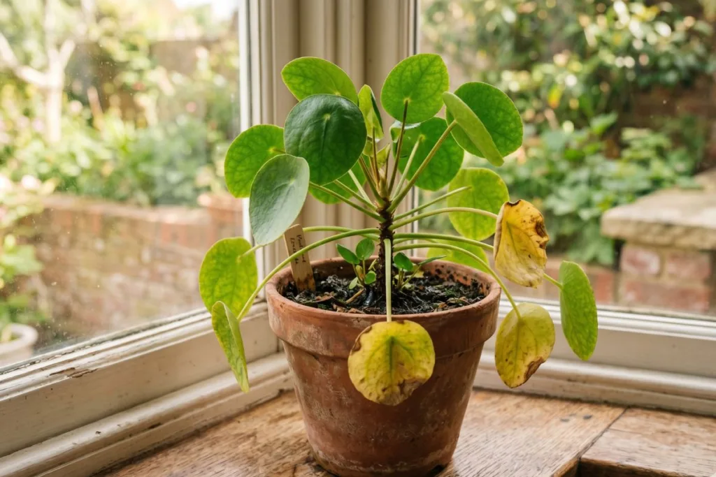 Planta com Folha Amarela